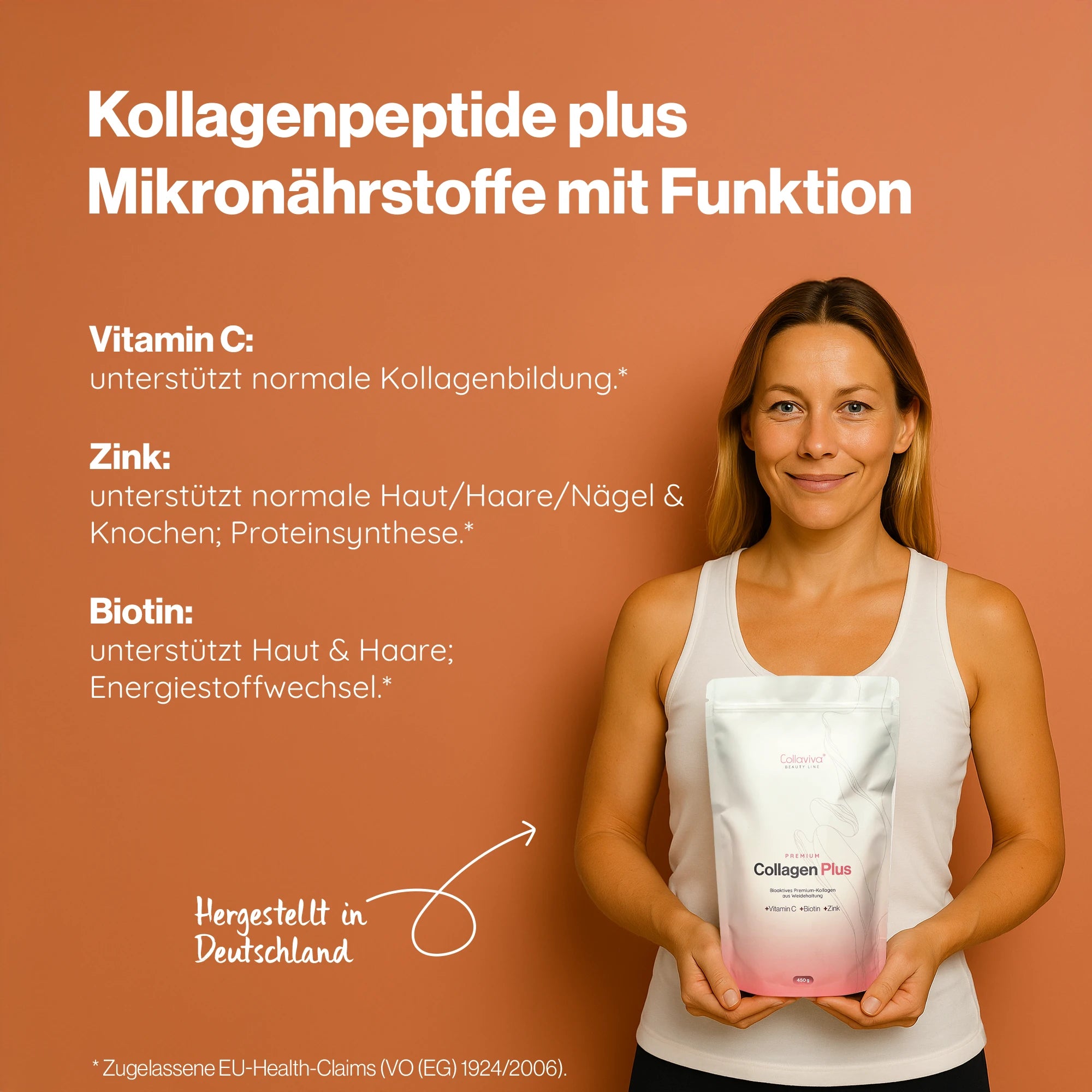 CollagenPlus  +Vitamin C +Zink +Biotin - 450g
