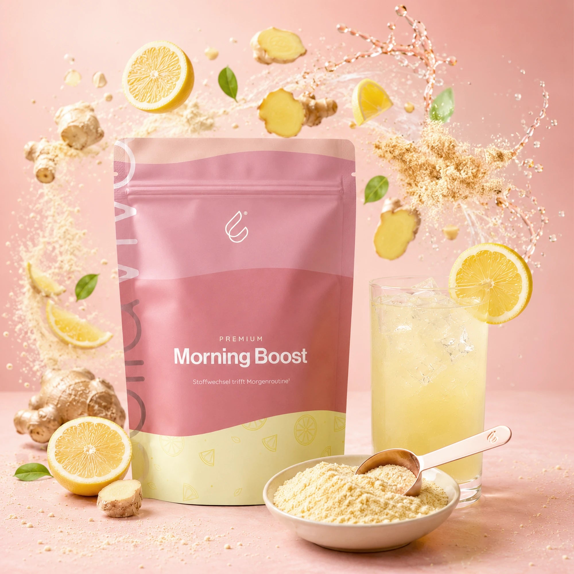 Morning Boost - Getränkepulver mit Vitamin C, Zitrone, Apfelessig & Ingwer