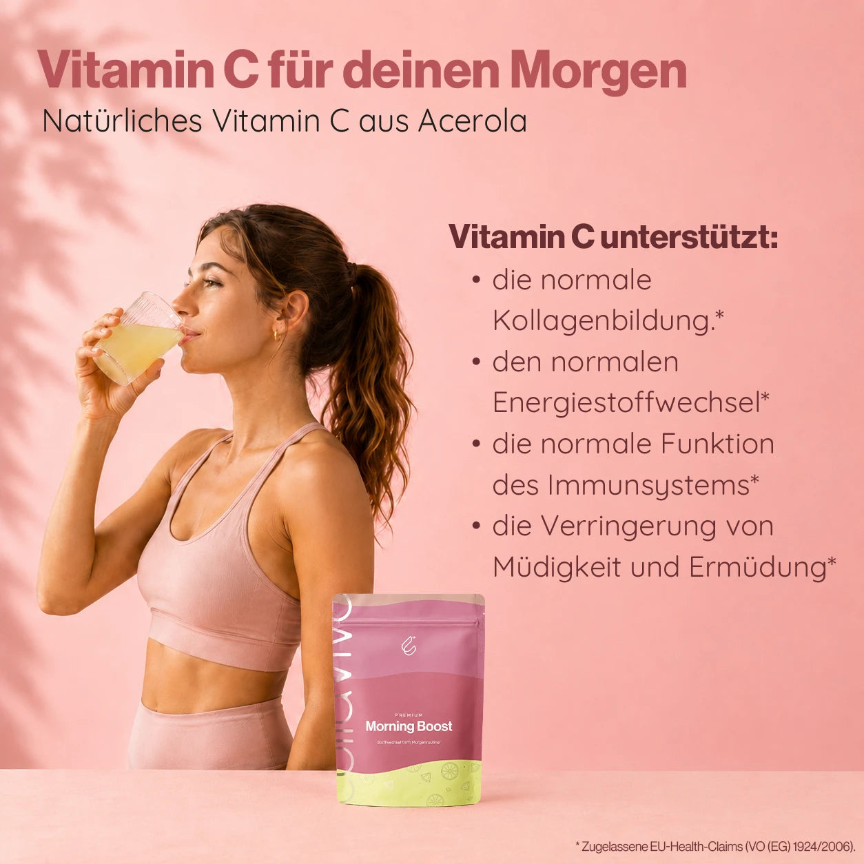 Morning Boost - Getränkepulver mit Vitamin C, Zitrone, Apfelessig & Ingwer