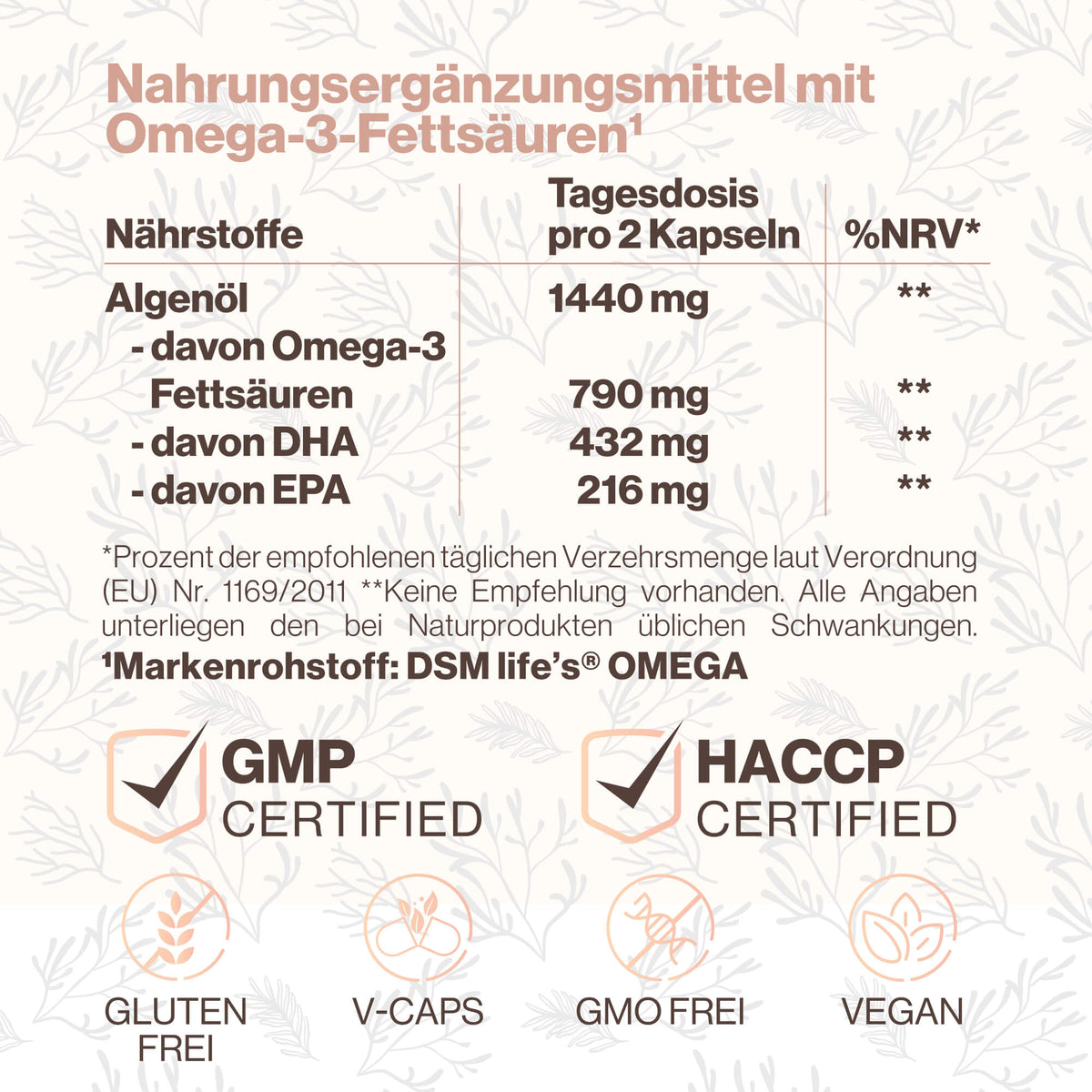 Capsule Omega-3 – vegan