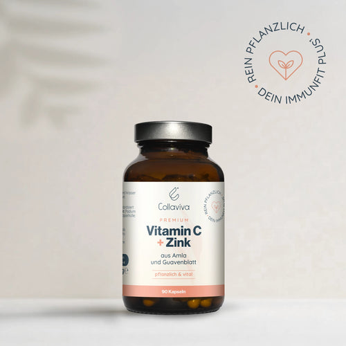 Vitamin C + Zink - 90 Kapseln - 100% pflanzlich - 3-Monats-Vorrat