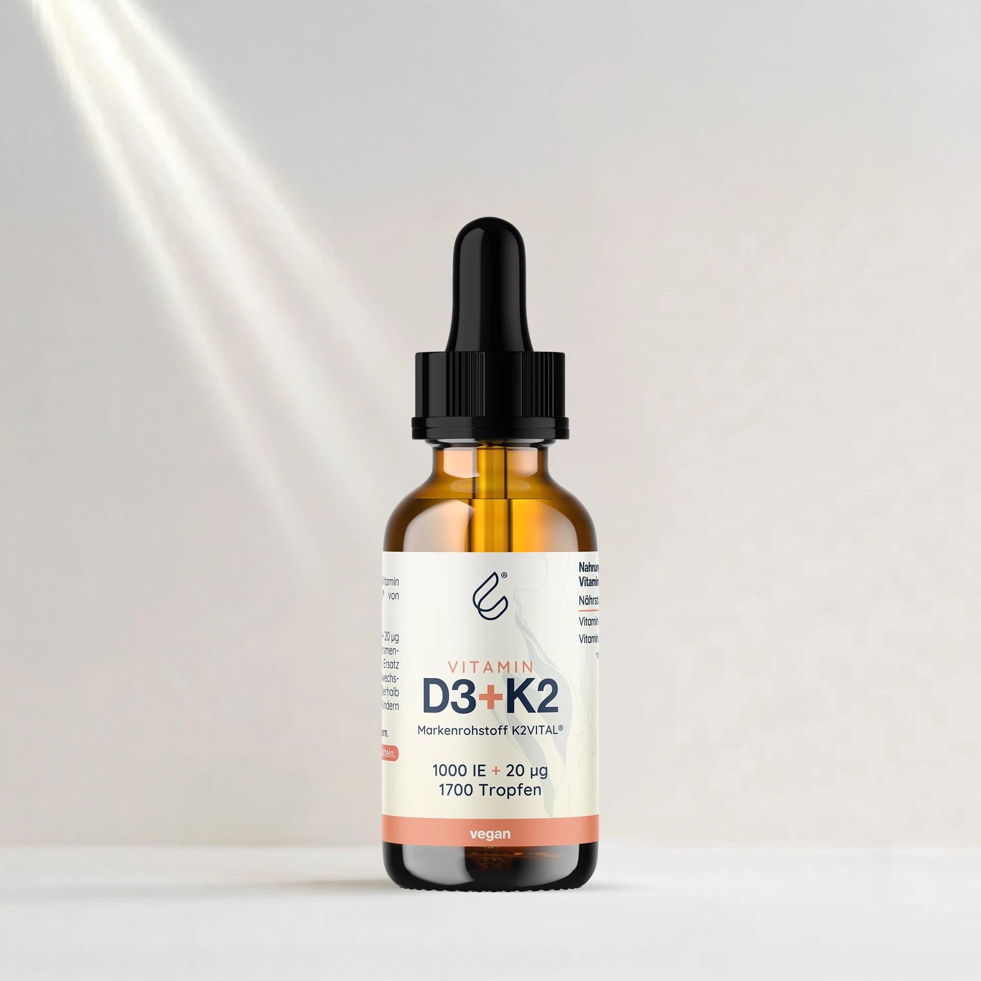 VITAMIN D3 + K2 MK7 all-trans 1.000IE + 20µg - 1700 Tropfen