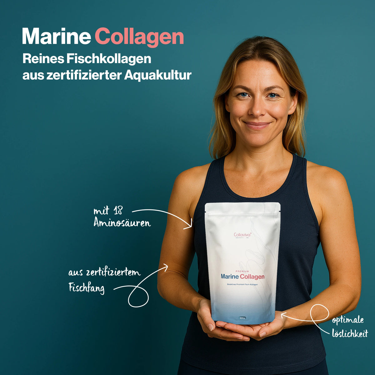 Marine Collagen 400 g - reines marines Fischkollagen