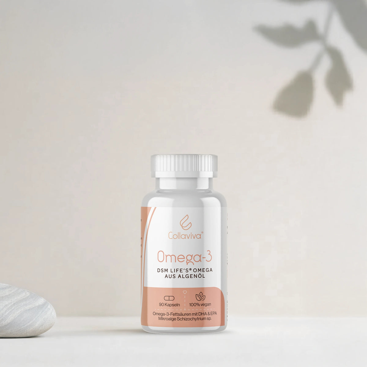 Collaviva Omega-3 vegan – capsule cu ulei de alge marine cu DSM Life's Omega pentru acizi grași esențiali