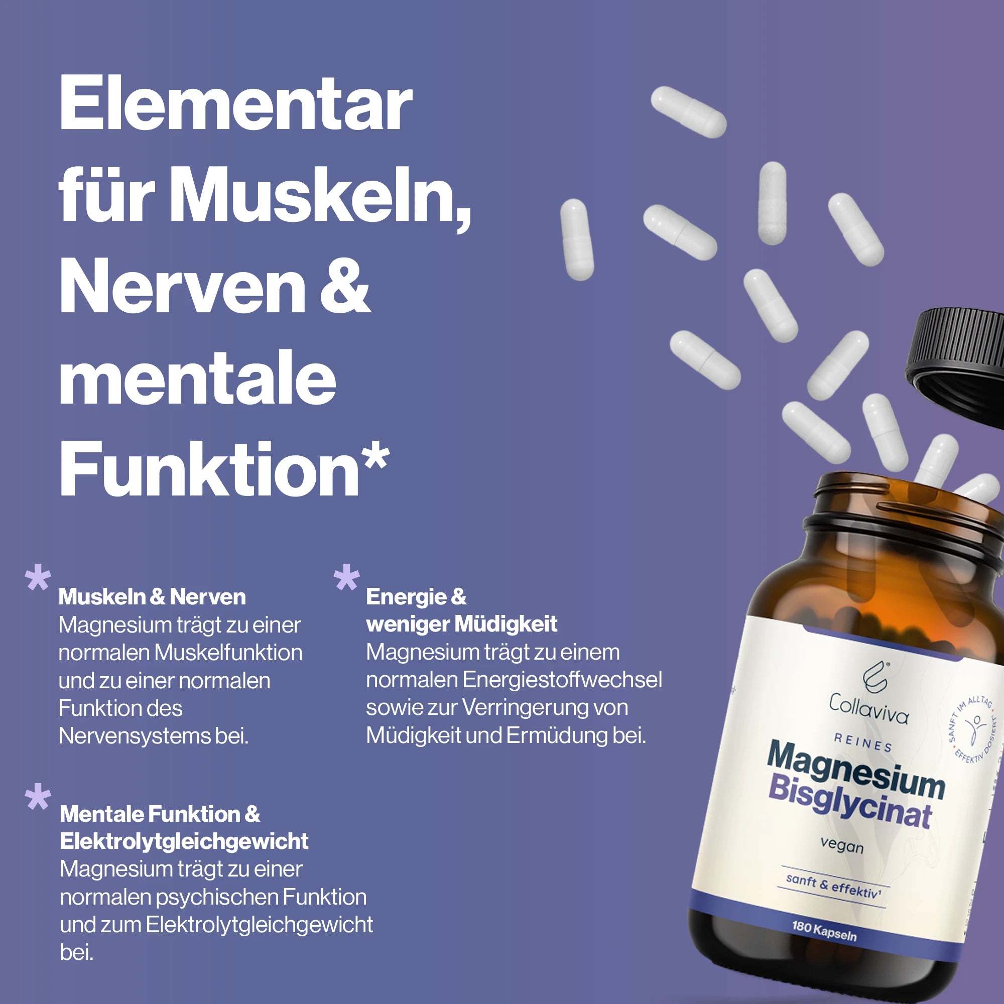 Magnesiumbisglycinat - 180 Kapseln