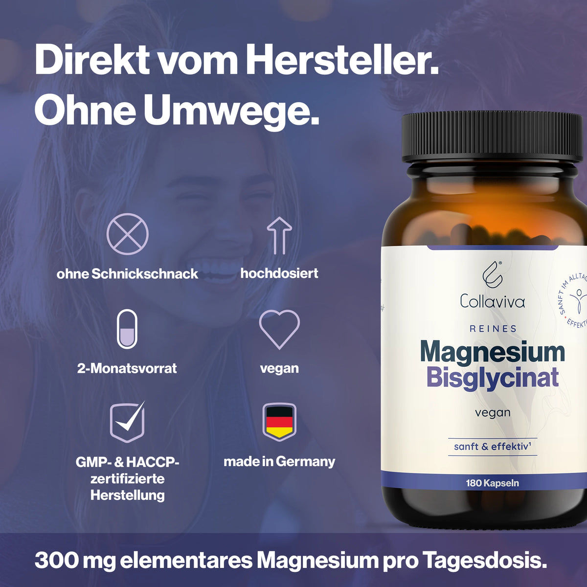 Magnesiumbisglycinat - 180 Kapseln